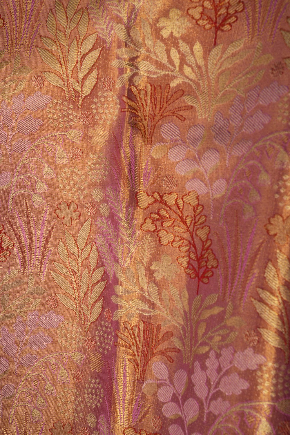 Image of Kanchipattu Tissue Brocade Pink Saree